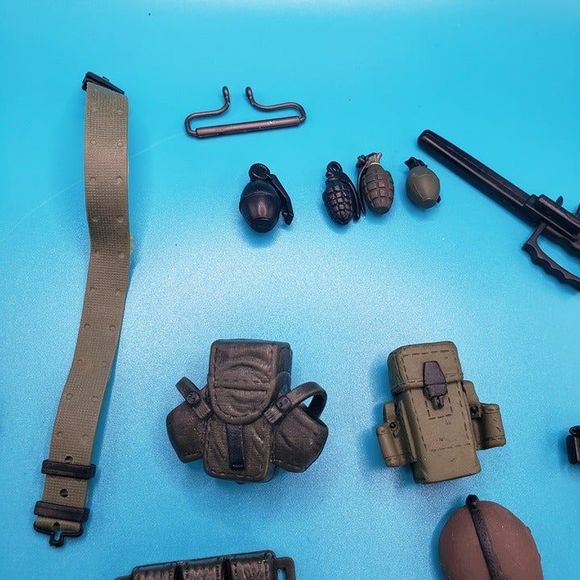 Lot of GI Joe Doll Accessories Weapons Battle Gear Grenades Pistols War Sword - Picture 3 of 12